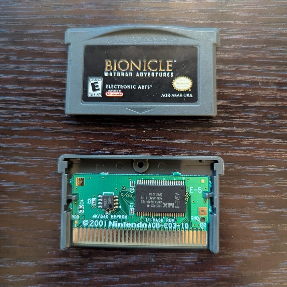 Nintendo Bionicle Matoran Adventures Game Boy Advance Video Game Tested EUC